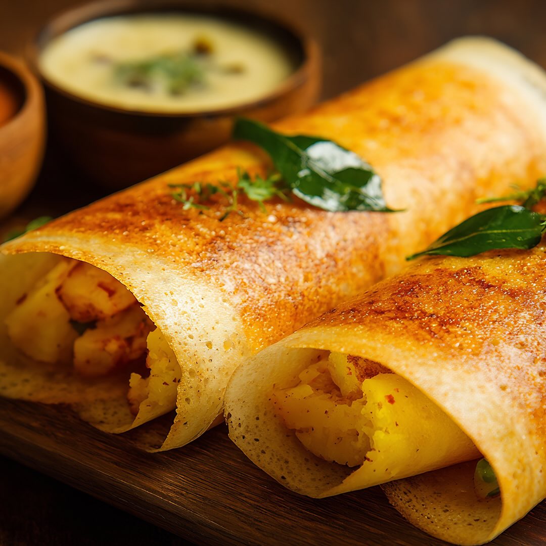 South Indian Dosa and Sambar